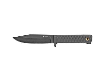 Cold Steel SRK Compact, Fixed Blade Knife, SK-5 with Black Tuff-Ex Finish, Plain Edge, 5" Blade