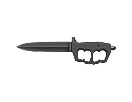 Cold Steel Chaos Double Edge, Fixed Blade Knife, SK-5 High Carbon Steel, Plain Edge, 7.5" Blade