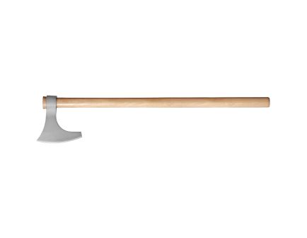 Cold Steel Viking Hand Axe, Axe, Silver, Plain, 1055 Carbon, 30" Natural Wood Handle