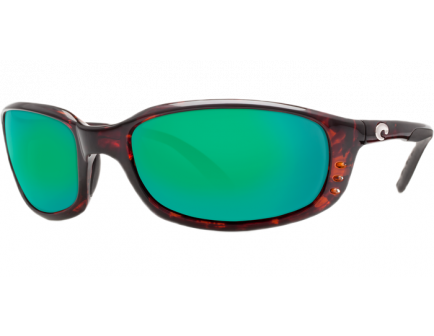 Costa Brine - Tortoise Shell Frame Green Mirror 580P Lens Sunglasses - BR 10 OGMP