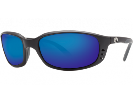 Costa Brine Blue Mirror 580P Sunglasses - Matte Black - BR 11 OBMP