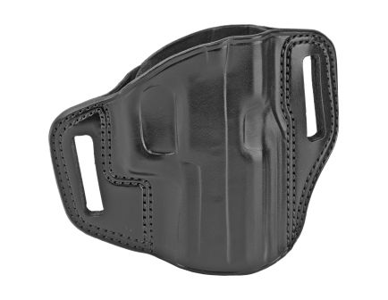 Galco Combat Master Belt Holster, Fits Sig Sauer P320C 9/40, Right Hand, Black Leather