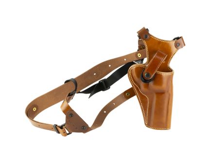Galco Great Alaskan, Chest Holster, Fits Ruger RedHawk 4" , Right Hand, Tan Premium Steerhide