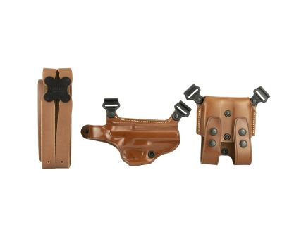 Galco Miami Classic Shoulder Holster, Fits Beretta 92F, Right Hand, Tan Leather