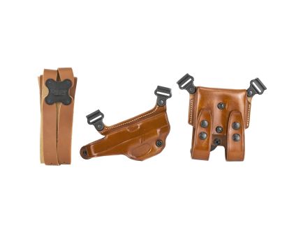 Galco Miami Classic Shoulder Holster, Fits Glock 20/21/29/30, Right Hand, Tan Leather