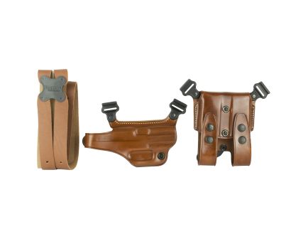 Galco Miami Classic Shoulder Holster, Fits HK USP 9mm/.40S&W/.45ACP, Right Hand, Tan Leather