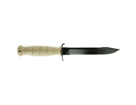 Glock Field Knife Fixed Blade Knife Dark Earth Plain Root Saw 6.5" KD039179 1095 Carbon