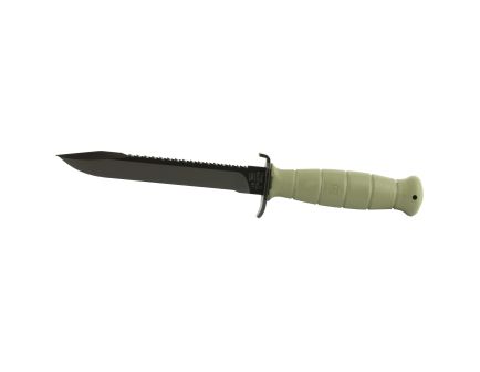 Glock Field Knife Fixed Blade Knife Battlefield Green Plain Root Saw 6.5" KF039181 1095 Carbon