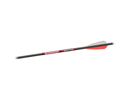 Bloodsport Arrows Hunter 20" 10.90 GPI/300 gr 300 Spine Crossbow Arrow, Black Pack of 6