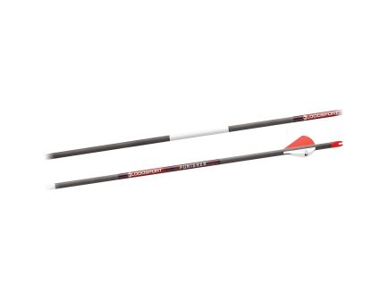 Bloodsport Arrows Punisher 31" 10.10 GPI 350 Spine Arrow, Black Pack of 6