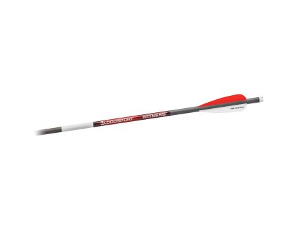 Bloodsport Arrows Witness 22" 10.90 GPI/325 gr 300 Spine Crossbow Arrow, Red/White/Black Pack of 6