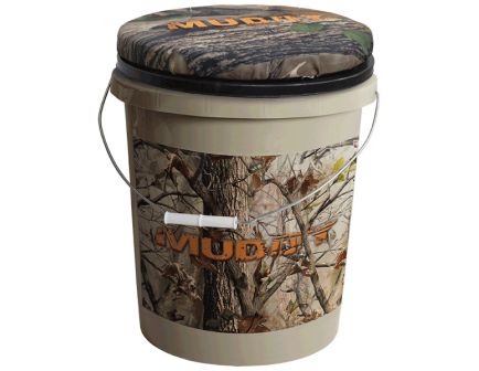 Muddy Spin-Top Bucket Seat, Camouflage 5 gal
