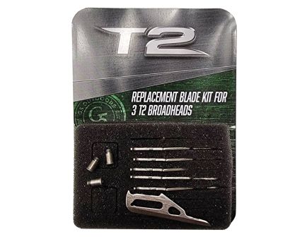 G5 Outdoors T2 100 gr/125 gr Broadhead Replacement Blade Kit, Gray
