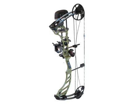 Quest Centec 70LB RH Compound Bow, Army Green/Black