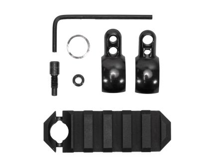 GrovTec Tube Rail, Barrel Band Mounted Picatinny Rail, 2.6", .420-.470, Black