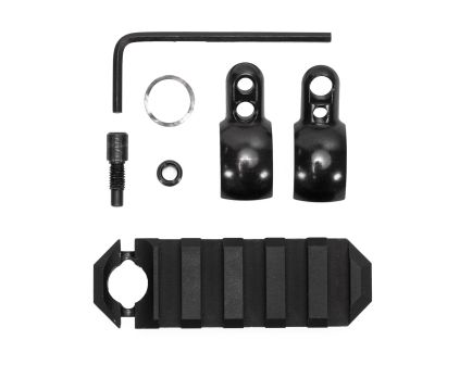 GrovTec Tube Rail, Barrel Band Mounted Picatinny Rail, 2.6", .675-.725, Black