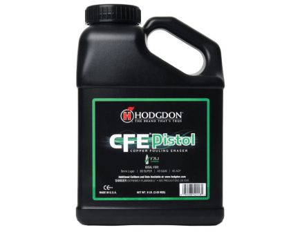 Hodgdon CFE 9mm/.38 Super/.40 S&W/.45 ACP Smokeless Pistol Powder, 8 lb