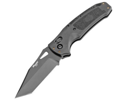Hogue K320, Folding Knife, Black, Tanto Point, 3.5", Nitron