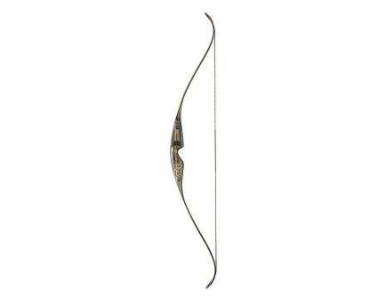 BearX Super Grizzly Recurve 58" Adult Traditional Bow, Shedua/Black