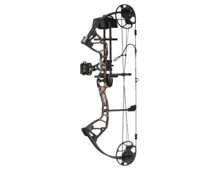 BearX Royale RTH Extra 27" Compound Bow, Mossy Oak Roots Camouflage/Black
