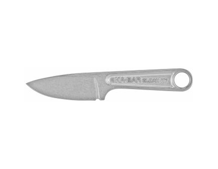 KA-BAR Forged Wrench 3" Drop Point Fixed Blade Knife, Silver - 1119
