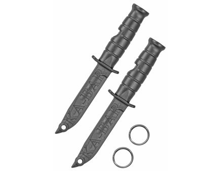 KABAR Emergency Whistle, Survival Tool, Black, Made from Creamid Polymer, 2-Pack