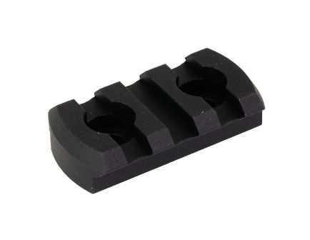 Kinetic Development Group, LLC M-LOK Picatinny Rail, 3 Slot, Anodized Finish, Black