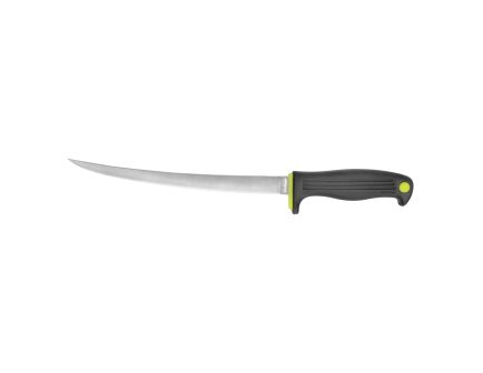 Kershaw Fillet, Fixed Blade Knife, 9" Satin Silver Blade, Black Handle