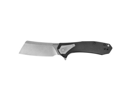 Kershaw Bracket, Folding Knife, 3.4" Silver Blade, Black Handle