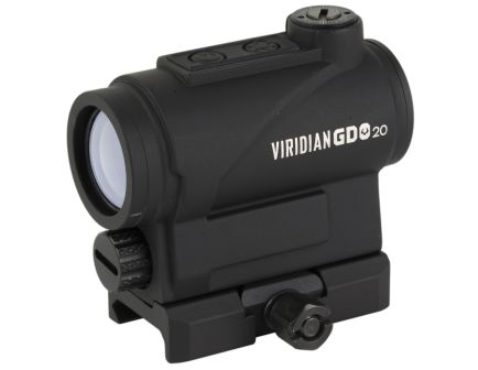 Viridian Weapon Technologies GDO, 3 MOA Green Dot, 20mm Objective, Black