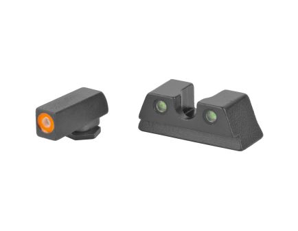 Meprolight Hyper-Bright, Tritium Sight Set, Orange Front/Green Rear, for Glock 42, 43, 43X and 48