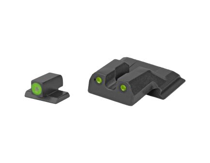 Meprolight Hyper-Bright, Tritium Sight Set, Green Front/Green Rear, Fits S&W M&P Shield
