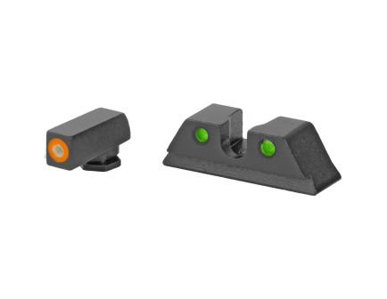 Meprolight Hyper-Bright, Tritium Sight Set, Orange Front/Green Rear, Fits Taurus G3C