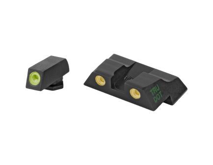 Meprolight Tru-Dot, Fixed Tritium Sights, Green/Yellow, Fits Glock 26/27