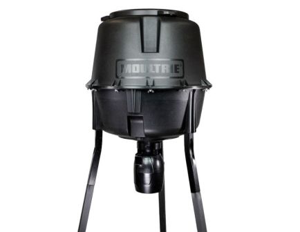 Moultrie 30 gal Quick-Lock Directional Tripod Fish and Deer Feeder, Black