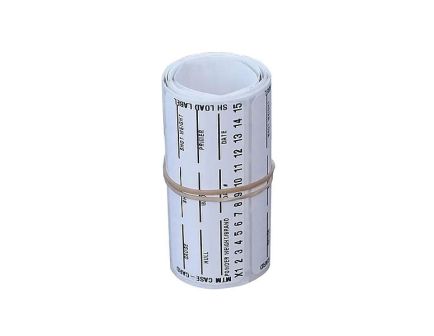MTM Case Gard .38 Caliber 3" L Shotgun Ammo Identification Label, White Pack of 50
