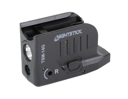 Nightstick Rechargeable Gun Light & Green Laser for Glock 43/43X/48, 150 Lumens, Black - TSM14G