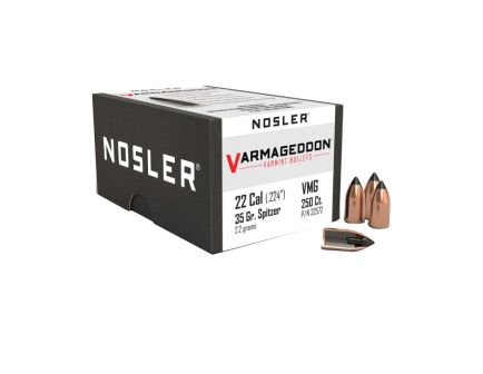 Nosler Varmageddon .22 Cal JPT FB Rifle Bullet, 35 gr 0.224" 250rds