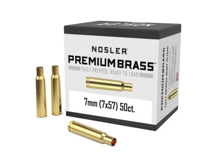 Nosler 7x57mm Mauser Large Rifle Premium Brass, 50rds