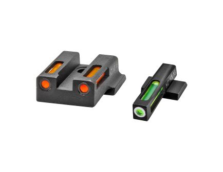 Hi-Viz LightWave H3 S&W M&P 9 SHIELD EZ Green, Orange Front/Rear 9EZN421