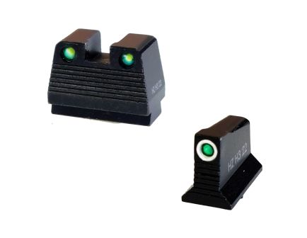Hi-Viz N2 Co-Witness Sight Glock MOS Green Tritium Front/Rear GMNG21-2