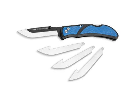 Outdoor Edge Razor EDC Lite 6.8" Knife, Black, Blue - RLU3040C