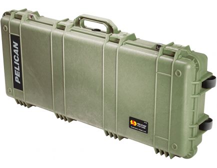 Pelican 1700 Weapon Case, OD Green with Solid Foam - 1700-000-130