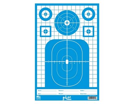 Pro Shot Tactical Precision Splattershot 12"x18" Targets, 8-Pack - TACTPREC-BLUE-8PK