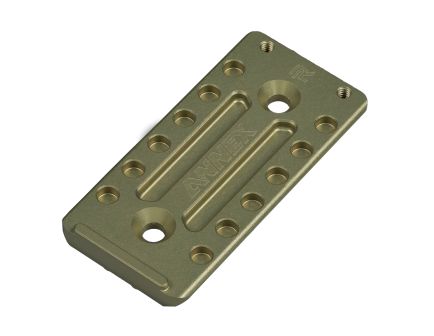Q Q-Sert Arca Swiss Mount, Converts Q-Sert to Arca, Clear Anodized Finish, Gray