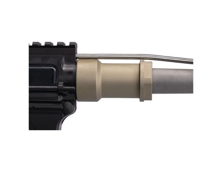Q Honey Badger Barrel Nut, fits Honey Badger/AR-15 Upper Receivers, Clear Anodized Finish, Gray