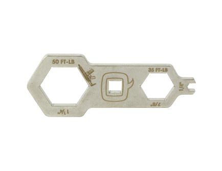 Q Honey Badger Multi Tool, fits Honey Badger Rail, Brushed Stainless Steel Finish, Gray