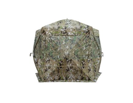 Barronett Blinds Hi-Five 76" Silent Hinged and Vertical Corner Hub Blind, Crater Thrive Camouflage