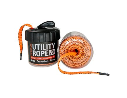 Rapid Rope Mini Canister Orange, Rope In a Can, 70 Feet, Rated for 1100lb, Built-in Rope Cutter