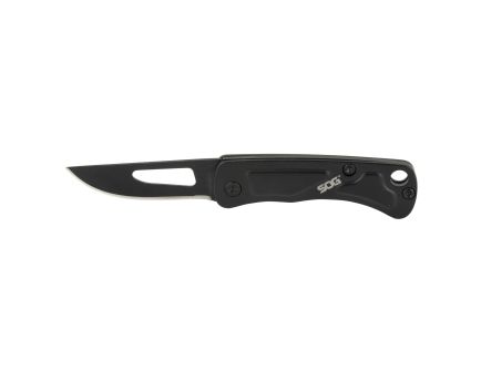 SOG Knives Centi I 1.4" Straight Back Folding Knife, Black - SOGCE1002CP